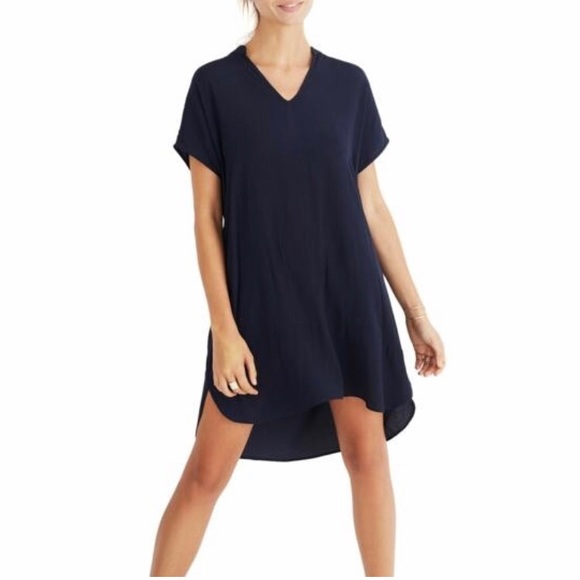 Madewell Dresses & Skirts - Madewell | Navy V-Neck Shift Dress with Pockets